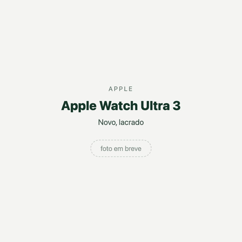 Apple Watch Ultra 3 — imagem provisória, foto do aparelho ainda não disponível